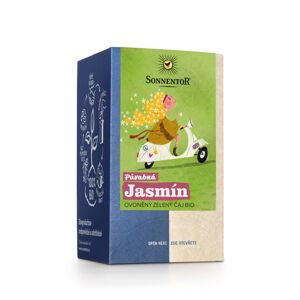 Sonnentor Zelený čaj aromatizovaný Půvabná Jasmín BIO - nálev. sáčky (18 x 1,5 g) - s květinovými tóny