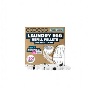 Ecoegg Náplň do pracího vajíčka na bílé prádlo s vůní svěží bavlny - na 50 pracích cyklů - vhodné pro alergiky i ekzematiky