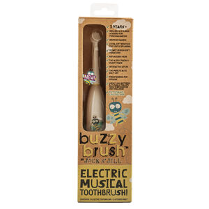 Jack n' Jill Dětský elektrický zubní kartáček s melodií Buzzy Brush - interaktivní se 3 druhy melodií