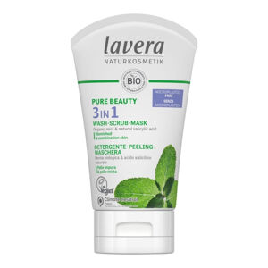 Lavera Pure Beauty Čisticí gel, peeling a maska 3v1 BIO (125 ml) - pro smíšenou a aknózní pleť