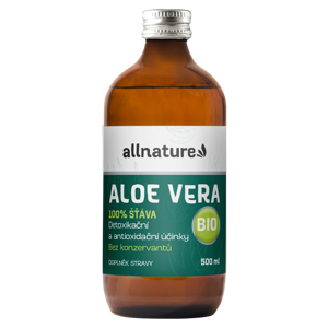 Allnature Aloe vera BIO 500 ml - zázračný elixír z mexika