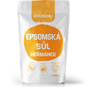 Allnature Epsomská sůl Heřmánek (1 kg) - II. jakost - uvolňuje svaly a odbourává stres
