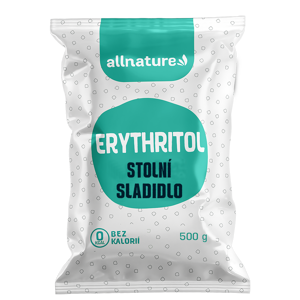 Allnature Erythritol 500 g - bez kalorií, slazení bez viny