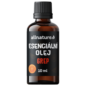 Allnature Esenciální olej Grep (10 ml) - snižuje napětí a detoxikuje