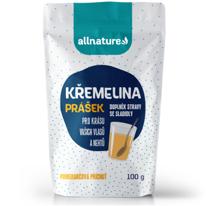 Allnature Křemelina - příchuť pomeranč (100 g) - pro krásnou pleť, vlasy a nehty