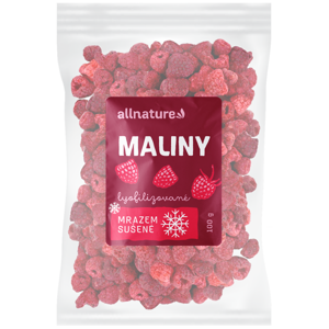 Allnature Malina sušená mrazem (100 g) - chuť čerstvých malin v kapse!