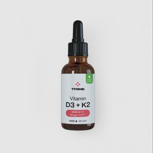 Trime Vitamin D3 + K2, 1000 IU + 25 µg - kapky (28,5 ml)
