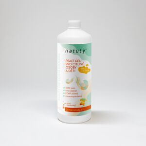 Natuty Prací gel pro citlivé osoby a děti (1 l) - 33 pracích dávek v 1 litru