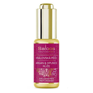 Saloos Pleťový olej Královská péče Argan & Opuncie BIO – Růže (20 ml) - krásná péče s vůní damašské růže