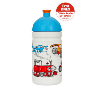 Zdravá lahev pro děti (0,5 l) - Veselá jízda - s vyměnitelnými díly